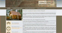 Desktop Screenshot of espace-bois24.com